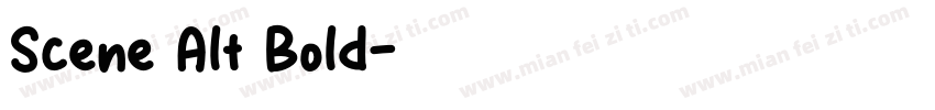 Scene Alt Bold字体转换